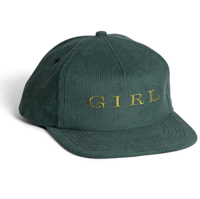 Mädchen Skateboards Serif 5 Panel Kordel bestickt Skate Cap Snapback Mütze grün