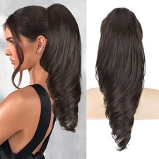 Mega Thick Clip In Pony Tail Hair Extensions Claw Clip On Ponytail As Human Hair