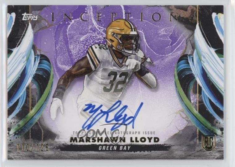 MarShawn Lloyd Topps Inception Rookie Autograph Variations #RAVML Purple