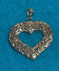 14kt Byzantine Design Heart Pendant Yellow Gold 3.7 Grams Made in Turkey — photo 1