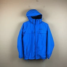 Columbia Interchange 3 In 1 Jacket Mens M Zip Out Fleece Jacket Wind Water Repl