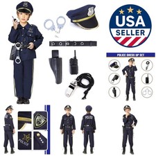 Police Costume for Boys Halloween Police Officer Costume for Kids