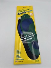 Spenco PolySorb Gel-Insoles 3 Men 8-9 Women 9-10 1-Set NEW Washable