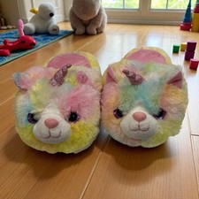 Plush Kids Animal Slippers Non-Slip Warm Cute Indoor Slippers for Boys Girls