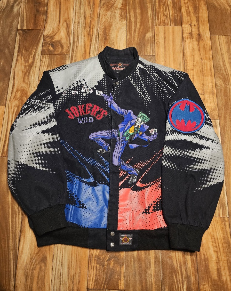 Vintage Batman Joker's Wild Movie Promo JH Design DC Comics Jacket
