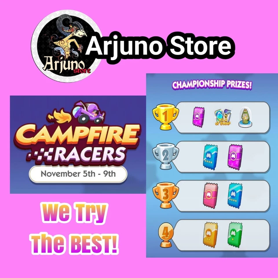CAMPFIRE RACERS MONO_POLY_GO EVENT - 10K POINTS PER RACE!! - Image 2 of 2