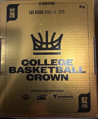 promotional box from 2025 college basketball tournament