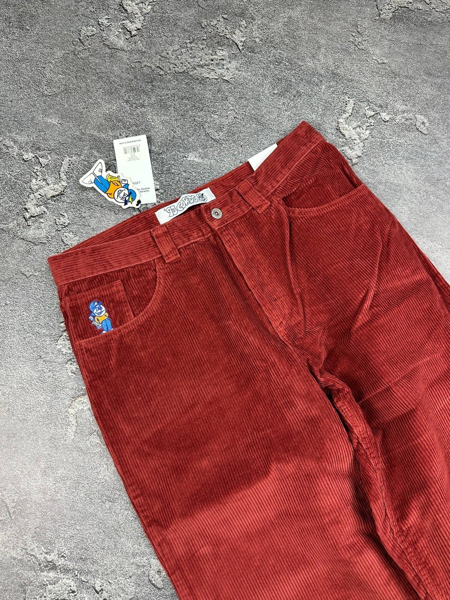 Polar Skate Co. 93 Big Boy Men's Jeans Cord Pants Red Color Size M