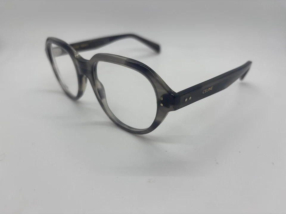 NUEVO Gafas redondas grises Celine CL50145I 005 52-19-145 mm viene con juego completo Foto 3 de 4