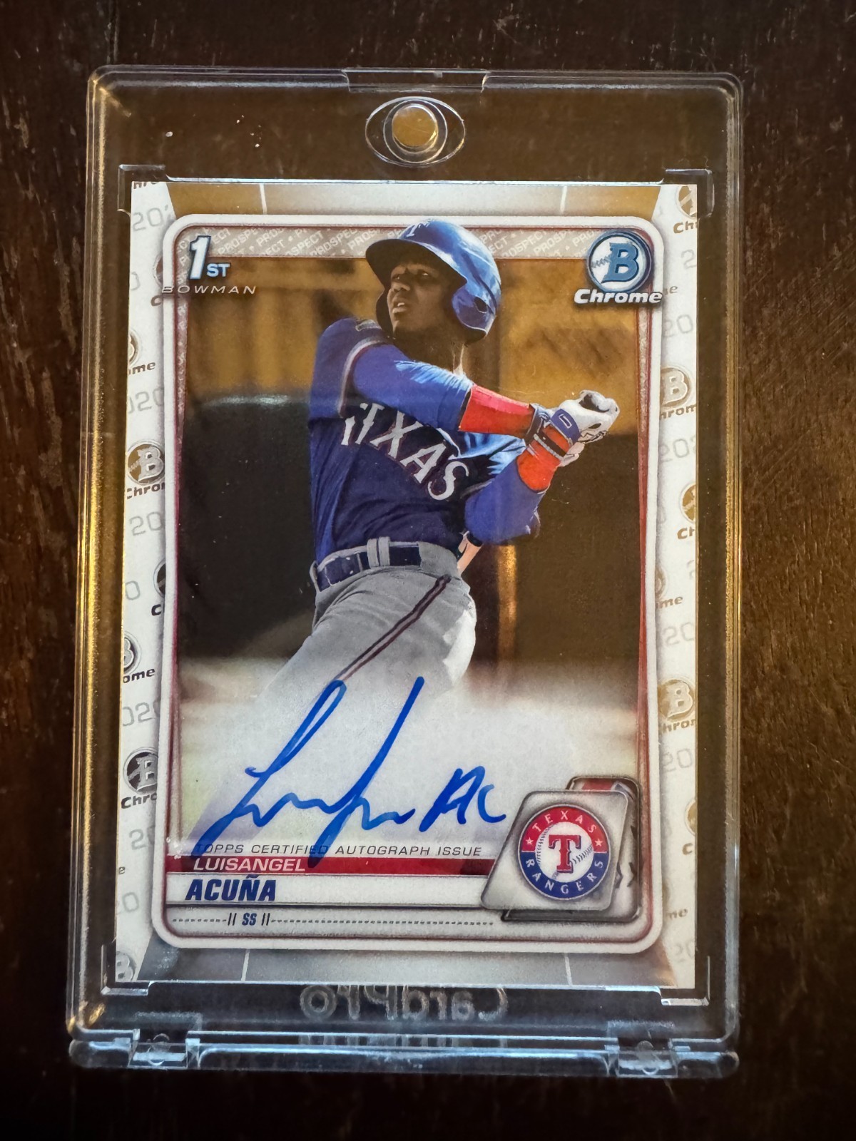 2020 Bowman Chrome - Prospect Autographs Luisangel Acuna #CPA-LA (AU, RC)