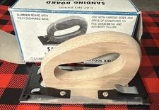 S&G TOOL AID AUTO BODY WORK SANDING BOARD 2-3/4” X 8” SANDPAPER NOS WOOD