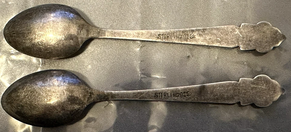 CUCHARAS DE RECUERDO ANTIGUAS DE PLATA DE LEY CON TEMA EGIPCIO O ASIÁTICO (2) Foto 2 de 3