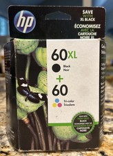 2 Pack 60XL Ink Cartridge Combo for HP DeskJet F4480 F4440 D2660 F4275 F4280 Let