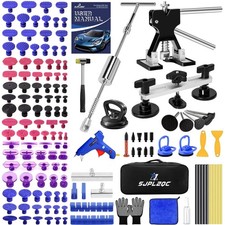 Car Dent Puller Kit, 140 PCS Paintless Dent Removal Kit with T-bar Dent Pulle...