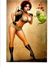 Zirty Girlz #3 Nathan Szerdy Signed Artbook Ghostbusters Homage NM-