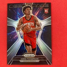Amen Thompson 2023-24 Panini Prizm Deep Space Silver Rookie #4 Houston Rockets