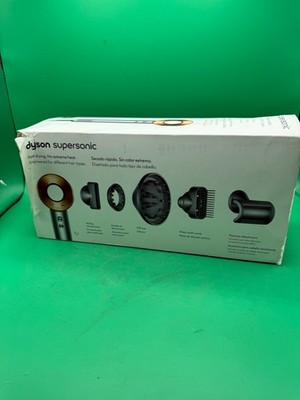 Dyson Supersonic Hair Dryer Nickel/Copper w/ Attachments   Tested   See Photos