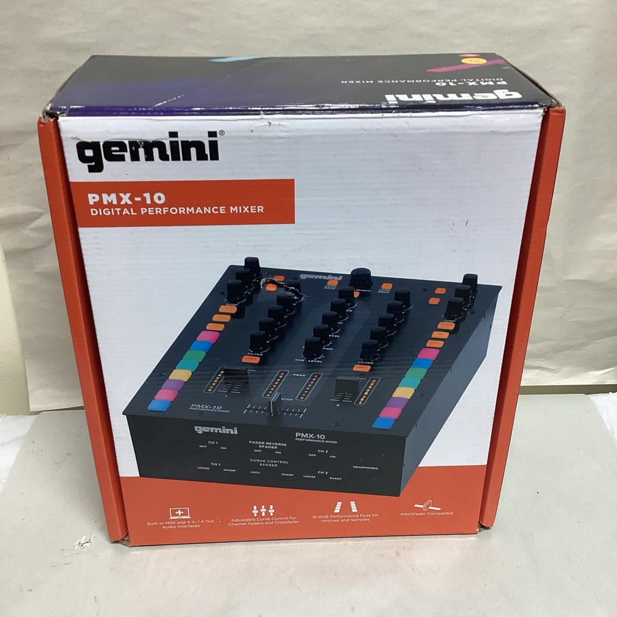 ミライドン プロモ Gemix 10 BLACK Gemini Pmx-10 2 Channel Audio Mixer & DJ Controller for sale