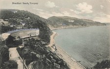 Meadfoot Beach Torquay Postcard c1946 (J095)