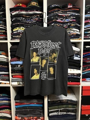 Vintage 1997 Backstreet Boys Quit Playing Games 90s Faded T-Shirt Size L