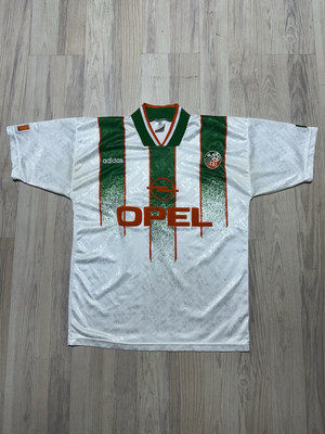 希少 90s フットボール ゲームシャツ アイルランド製 ビンテージ サッカー Ireland National Team Home 1990-1992 Football Shirt Jersey Vintage