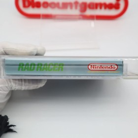 NES Nintendo RAD RACER W/ 3-D GLASSES - VGA GRADED 85+ UNCIR. European Version! 