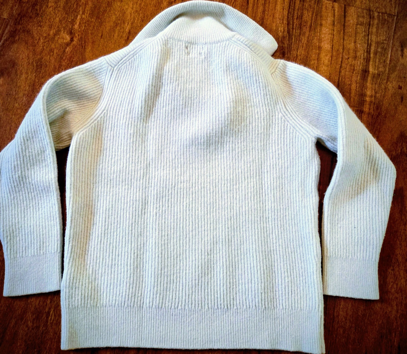 Massimo Dutti Light Gray Collared Pullover Sweate… - image 3