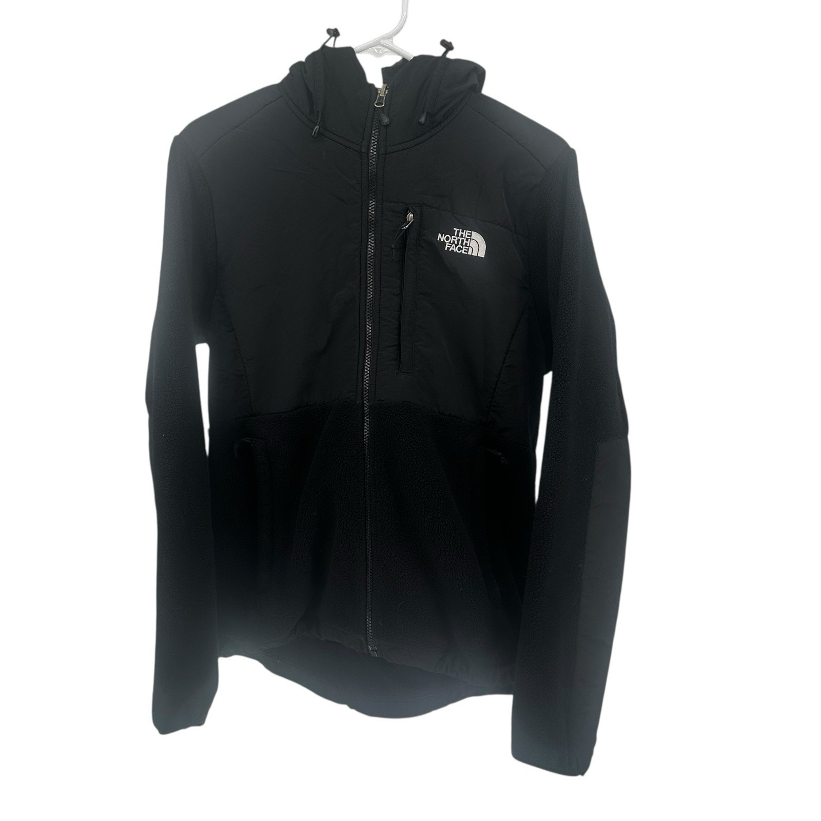 Womens Medium Black Denali Fleece Poloartec Full Zip Hooded