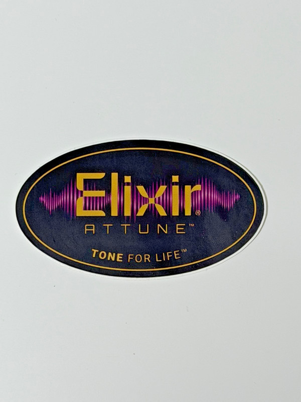 ELIXIR STRINGS DECAL STICKER .GUITAR  BASS ACCOUSTIC NICE NEW 2026 RARE