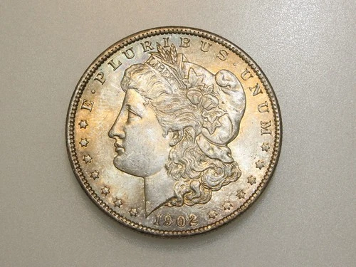 1902-O $1 MORGAN SILVER ONE DOLLAR CH/GEM BU
