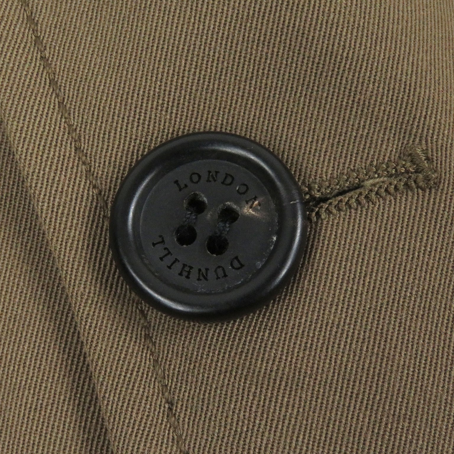 Dunhill tailored jacket logo button single beige … - image 5