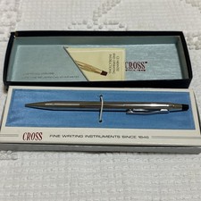 Vintage Cross Chrome pencil In Original Box