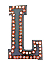 Dot Painted Wood Letter-L