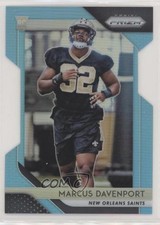 2018 Panini Prizm Rookie Light Blue Prizm 92/199 Marcus Davenport #246 g1z