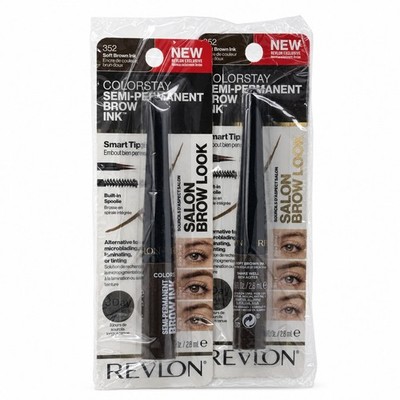 Revlon ColorStay 5-in-1 Brow Ink Waterproof 352 Soft Brown, 2 PACK