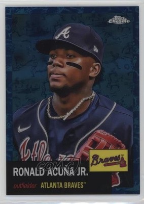 2022 Topps Chrome Platinum Anniversary 14/199 Ronald Acuna Jr Acuña #250 0v7p