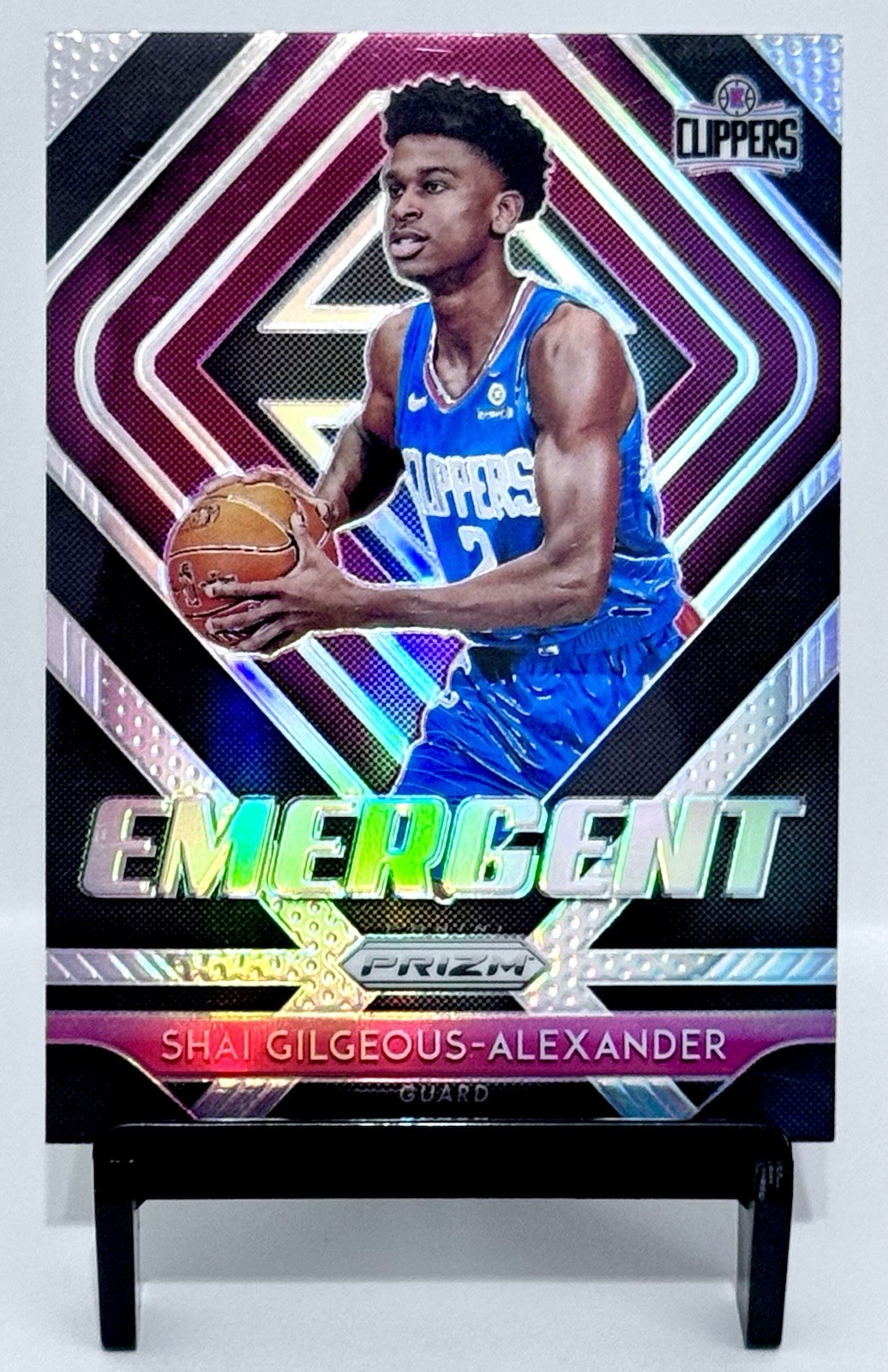2018-19 Panini Prizm Shai Gilgeous-Alexander RC Silver Prizm Emergent Clippers