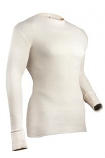 Indera Cotton Heavyweight Thermals - Long Sleeve - Natural - Men Size Tall L