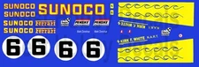 #6 Sunoco Ferrari 512M 1971 1/18th Scale Waterslide Decals