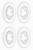 2X Ferodo 308Mm Bremsscheiben Voll Hinten Passend FüR Ford Transit | DDF2484C