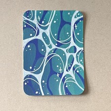 Blue Hollow, ACEO Art Card, Cool Waters, Original, Acrylic, TBtheArtsyGal