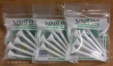 MARTINI Golf Tees - 3 packs of 5 White ORIGINAL Tees 3 1/4"