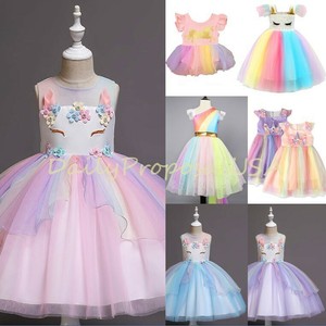unicorn rainbow tutu dress