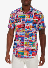 Robert Graham THE GETAWAY Short Sleeve 228 XL NEW NWT Classic Fit X-Large