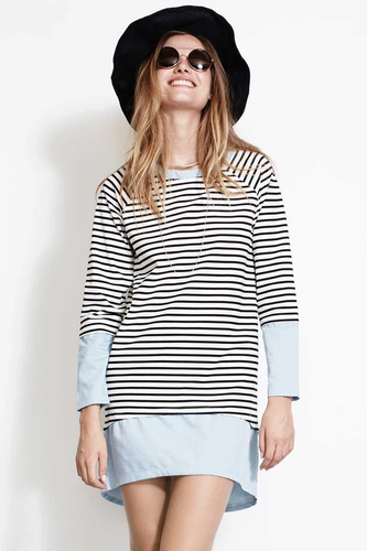 ISLA Keep It Simple Striped Shift Dress - Picture 6 of 9