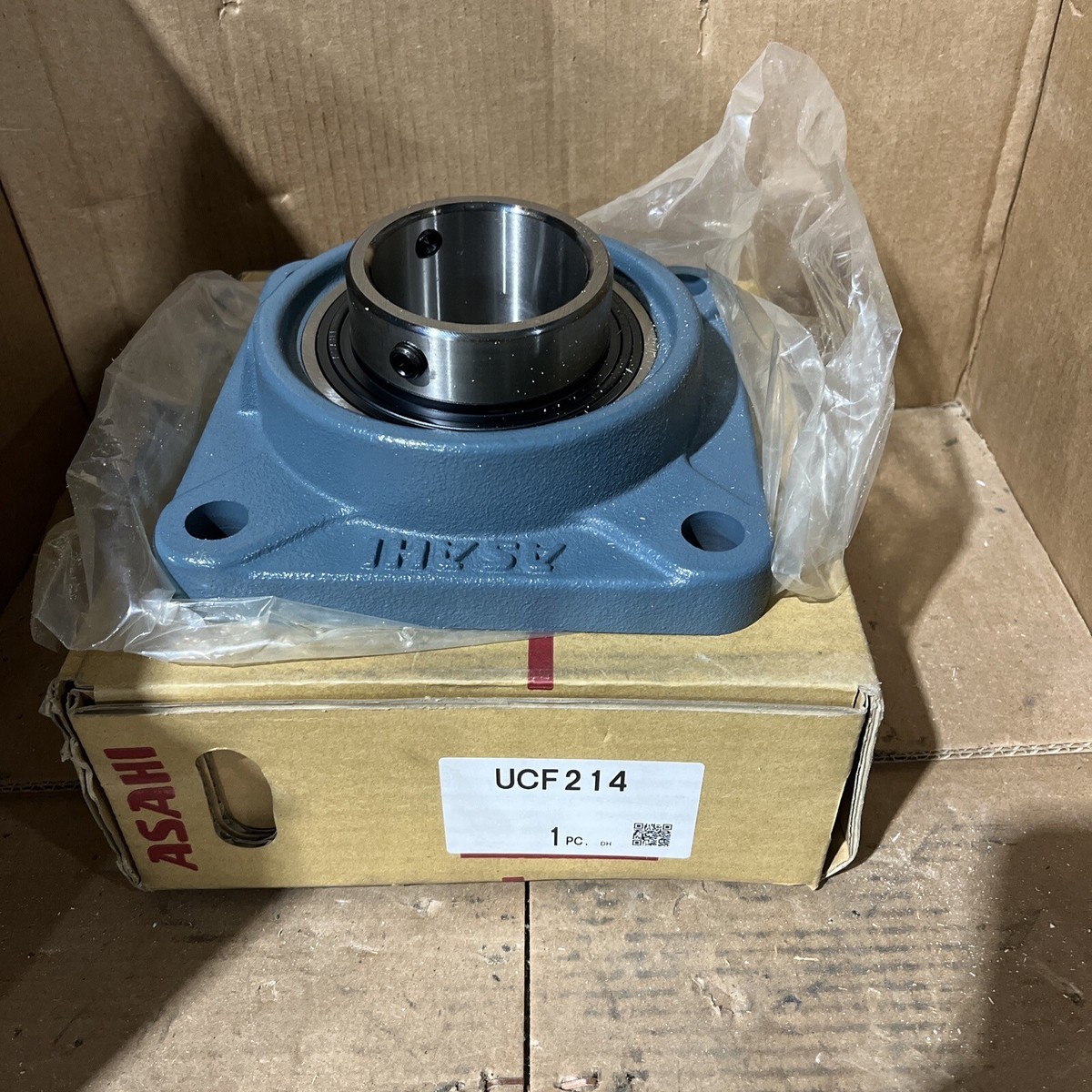 Asahi UC214-31 Bearing 4-Bolt Pillow Block F214 (WP3) | eBay