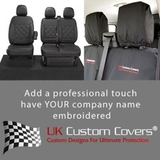 NISSAN NV300 CREW CAB SEAT COVERS LEATHERETTE WITH EMB (2016-2022) 1027 BEM