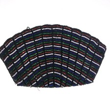 VTG Neiman Marcus Small Embellished Beaded Evening Multicolor Clutch Purse Zip