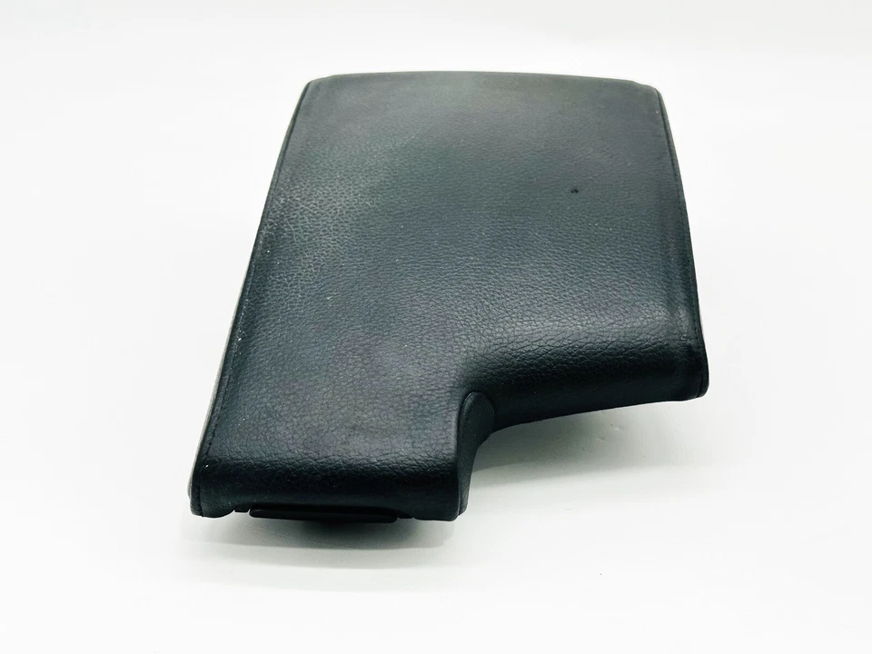 2006-2011 BMW E90 E92 328 335 Center Console Lid/Armrest. Black Leather. OEM - Image 2 of 4