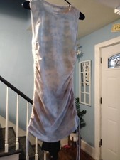 Calvin Klein Medium Sleeveless Dress with Cinched sides TieDye Design